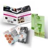 Depliant maxi-format ferme plie 99x210mm-format ouvert 210x297-2 plis roules-impression quadri recto verso-papier 135gr brillant