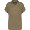 Polo en lin femme