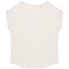 T-shirt écoresponsable loose à col V femme