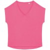 T-shirt écoresponsable loose à col V femme