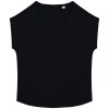 T-shirt écoresponsable loose à col V femme
