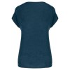 T-shirt col V en lin femme