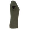T-shirt col V en lin femme