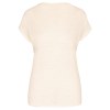 T-shirt col V en lin femme