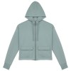 Sweat-shirt écoresponsable zippé à capuche French Terry femme