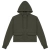 Sweat-shirt écoresponsable zippé à capuche French Terry femme
