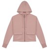 Sweat-shirt écoresponsable zippé à capuche French Terry femme
