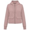 Sweat-shirt écoresponsable zippé à capuche French Terry femme