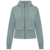 Sweat-shirt écoresponsable zippé à capuche French Terry femme