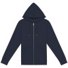 Sweat-shirt écoresponsable zippé à capuche en modal homme