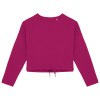 Sweat-shirt écoresponsable à col rond oversize crop femme