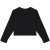 Sweat-shirt écoresponsable à col rond oversize crop femme