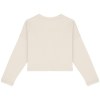 Sweat-shirt écoresponsable à col rond oversize crop femme