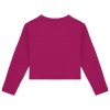 Sweat-shirt écoresponsable à col rond oversize crop femme