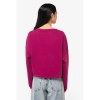 Sweat-shirt écoresponsable à col rond oversize crop femme