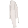 Sweat-shirt écoresponsable à col rond oversize crop femme