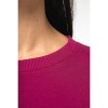 Sweat-shirt écoresponsable à col rond oversize crop femme
