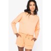 Sweat-shirt écoresponsable à col rond oversize crop femme