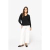 Pull écoresponsable col V en lyocell femme