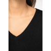 Pull écoresponsable col V en lyocell femme