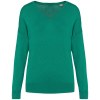 Pull écoresponsable col V en lyocell femme