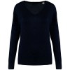 Pull écoresponsable col V en lyocell femme
