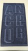 Serviette jacquard logo embossé relief éponge uni