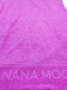 Serviette jacquard logo embossé relief éponge uni