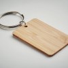 ANGLEBOO - Porte-clés rectangulaire bambou