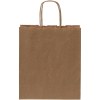 Sac en papier Kraft 80 g/m² avec poignées torsadées, petite taille