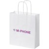 Sac en papier Kraft 80 g/m² avec poignées torsadées, petite taille