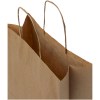 Sac en papier Kraft 80 g/m² avec poignées torsadées, taille moyenne