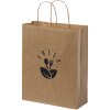 Sac en papier Kraft 80 g/m² avec poignées torsadées, taille moyenne