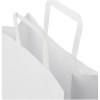 Sac en papier Kraft 80-90 g/m² avec poignées plates, taille moyenne