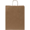 Sac en papier Kraft 80-90 g/m² avec poignées torsadées, grande taille