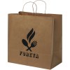 Sac en papier Kraft 80-90 g/m² avec poignées torsadées, XL