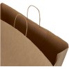 Sac en papier Kraft 90-100 g/m² avec poignées torsadées, XXL