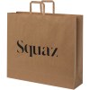 Sac en papier Kraft 90-100 g/m² avec poignées plates, XXL