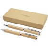 Coffret cadeau stylo bille et stylo roller Apolys en bambou  (encre noire)