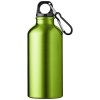 Bouteille d'eau Oregon de 400 ml en aluminium recyclé certifié RCS avec mousqueton