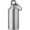 Bouteille d'eau Oregon de 400 ml en aluminium recyclé certifié RCS avec mousqueton