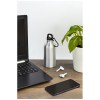 Bouteille d'eau Oregon de 400 ml en aluminium recyclé certifié RCS avec mousqueton