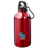 Bouteille d'eau Oregon de 400 ml en aluminium recyclé certifié RCS avec mousqueton
