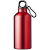 Bouteille d'eau Oregon de 400 ml en aluminium recyclé certifié RCS avec mousqueton