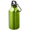 Bouteille d'eau Oregon de 400 ml en aluminium recyclé certifié RCS avec mousqueton