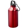 Bouteille d'eau Oregon de 400 ml en aluminium recyclé certifié RCS avec mousqueton