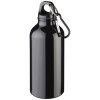 Bouteille d'eau Oregon de 400 ml en aluminium recyclé certifié RCS avec mousqueton