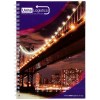 Carnet de notes à spirales A4 Desk-Mate® avec couverture arrière imprimée