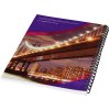 Carnet de notes à spirales A4 Desk-Mate® avec couverture arrière imprimée