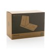 Chargeur 15W Ontario 3 en 1 plastique recyclé RCS et bambou